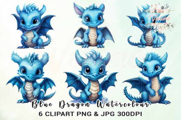 Blue Dragon Watercolour Clipart: Unlocking Creative Potential