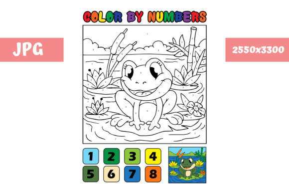 Color by Numbers Frog: A Creative Asset for Beginners