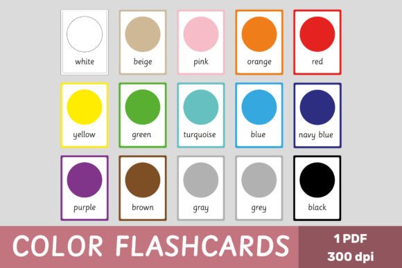 Color Flashcards for Kids: A Hands-On Learning Tool