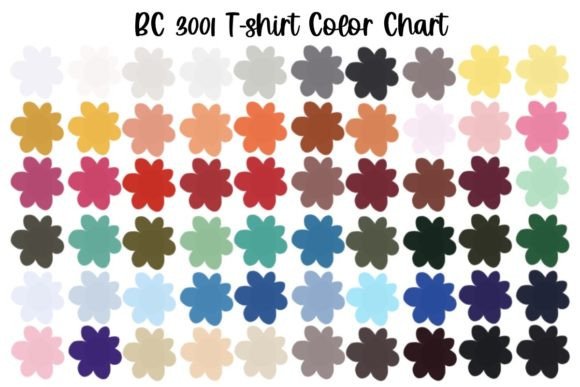 Decoding the Bella Canvas T-Shirt Color Chart for Creatives