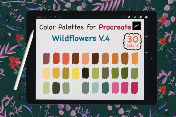 Elevate Your Procreate Art: The Wildflowers V.4 Palette