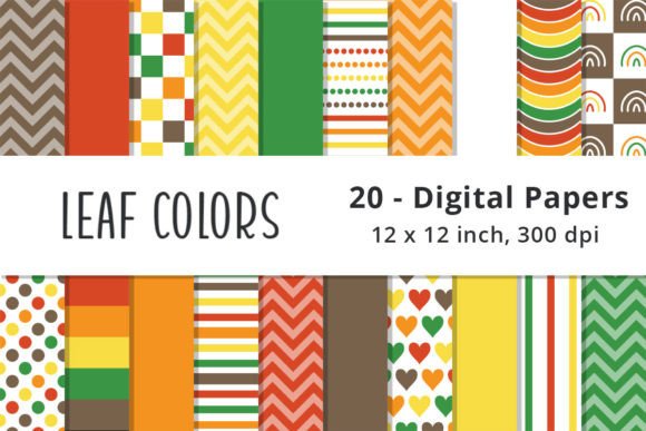 Fall Leaf Color Digital Paper Background: A Designer's Guide