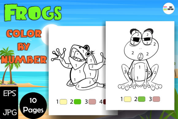 Frog Color by Number Pages: A Fresh Take on KDP Publishing