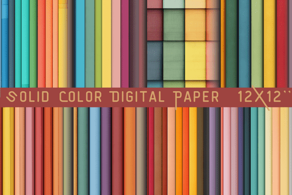 Mastering Clean Aesthetics with the Solid Color Digital Paper Set