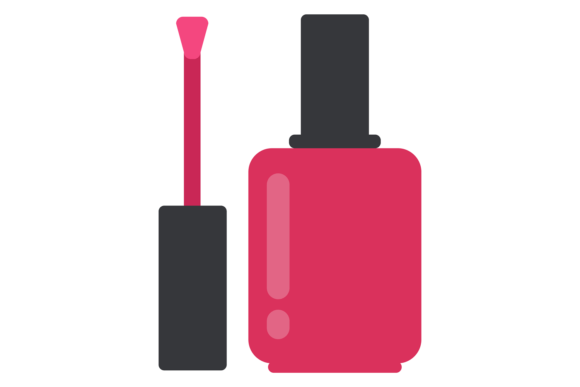 Nail Polish Brush Color Icon Manicure: Design Essentials
