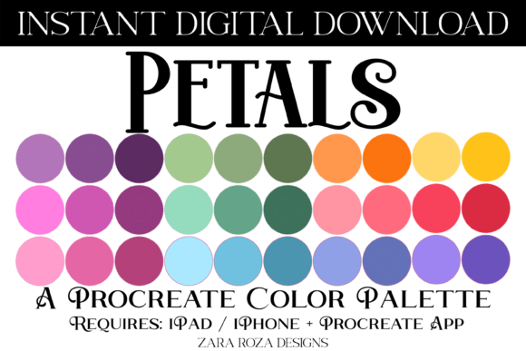 Petals Procreate Color Palette: Your Go-To for Vibrant Digital Art