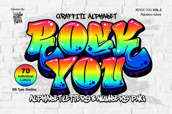 Rock You Rainbow Color Alphabet: Design with Vibrant Energy