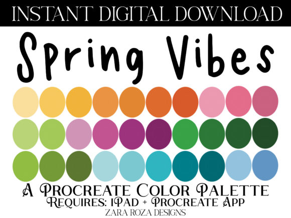 Spring Vibes Procreate Color Palette: A Fresh Start for Digital Artists
