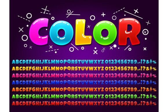 Vivid Color Alphabet for Cartoon Game: A Design Toolkit