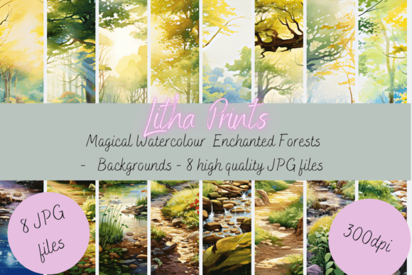 Watercolour Enchanted Forests: A Digital Toolkit for Magical Design